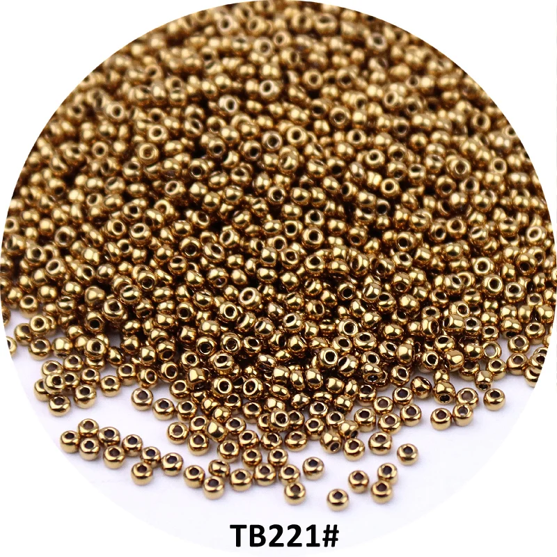 Description Picture 6 of itemGolden 15/0 Japanese Seedbeads 1.5mm Uniform Metallic Bronze Round Spacer Glass Beads For DIY Jewelry Making Garments Accessory