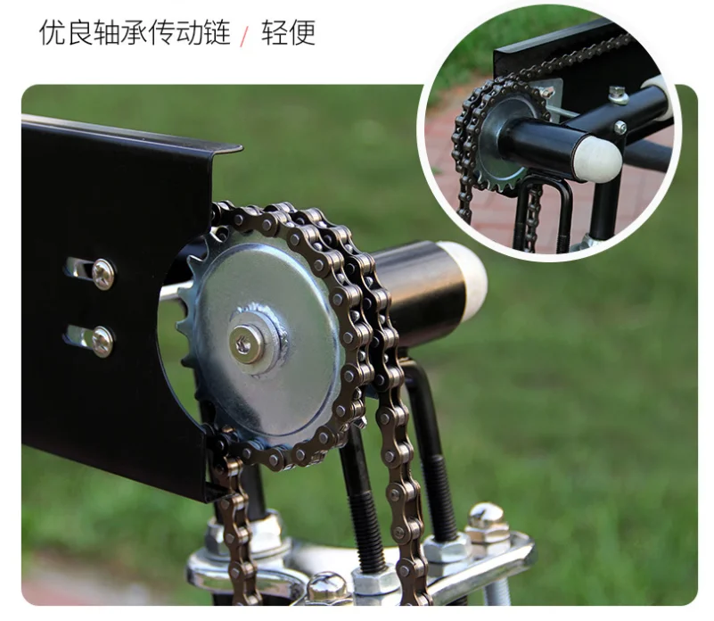 In China Folding Tricycle Manual Wheelchair for Disabled Triciclo Hand-cranked Manual Wheelchair Tricycles 3 Wheel