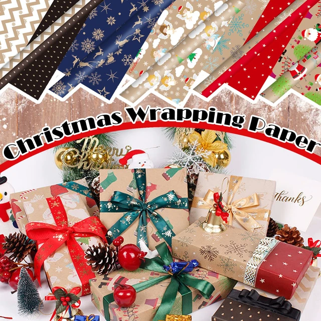 Kraft Vintage Paper Wrapping Santa Wrapping Paper Paper Classic Paper
