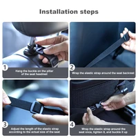 1 Set 4-Position Car Rod Holder Universal Front/Rear Seat Fishing Pole Rack Adjustable Clamp Mount Compact Tackle S 5