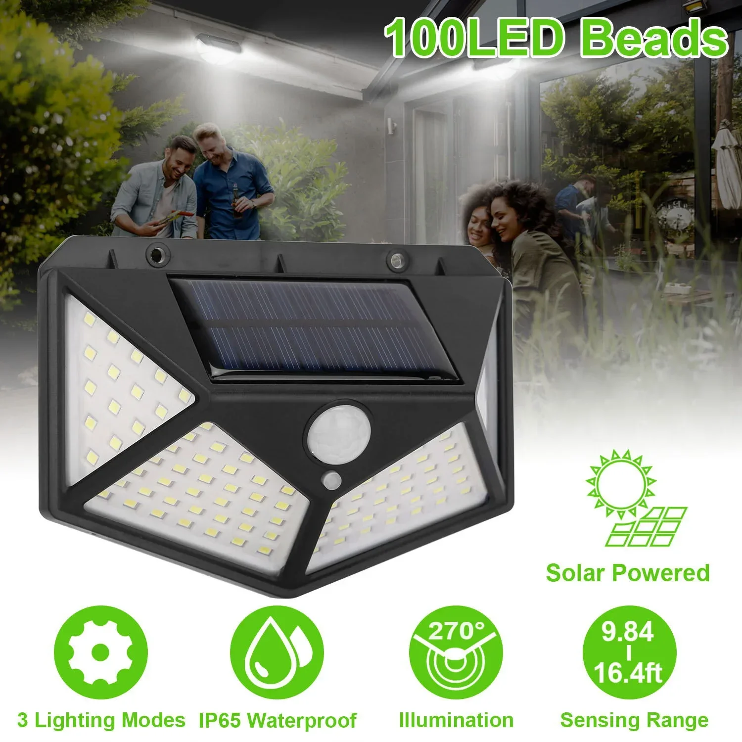 Description Picture 4 of itemMultifunctional Solar Lamp Outdoor Garden Decoration Solar Led Light Waterproof Sunlight Powered Spotlight with Motion Sensor
