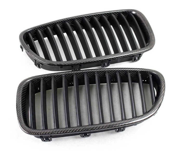 

Fit for BMW 5 Series 2010 + 518d 525d 520i 528i 530i 535i 550i Carbon Fiber Matt Black ABS Mesh Inserts Front Grill