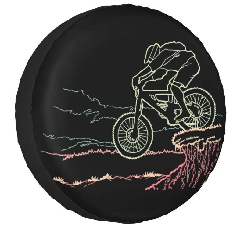 

Custom Mountain Biker Bicycle Spare Tire Cover for Jeep Honda Bike Rider Car Wheel Protectors