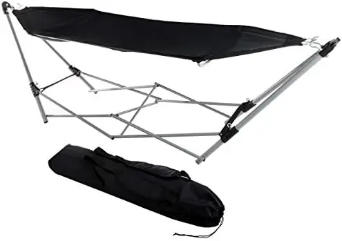 

Portable Hammock with Stand, Black