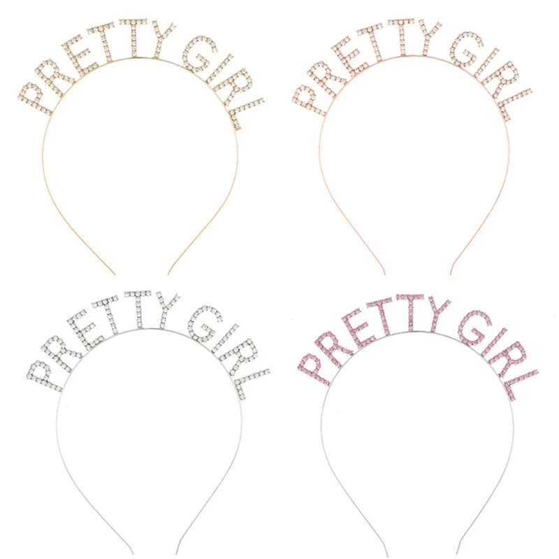 

Letter Headband Princess Hairband Bachelorette Party Headpiece