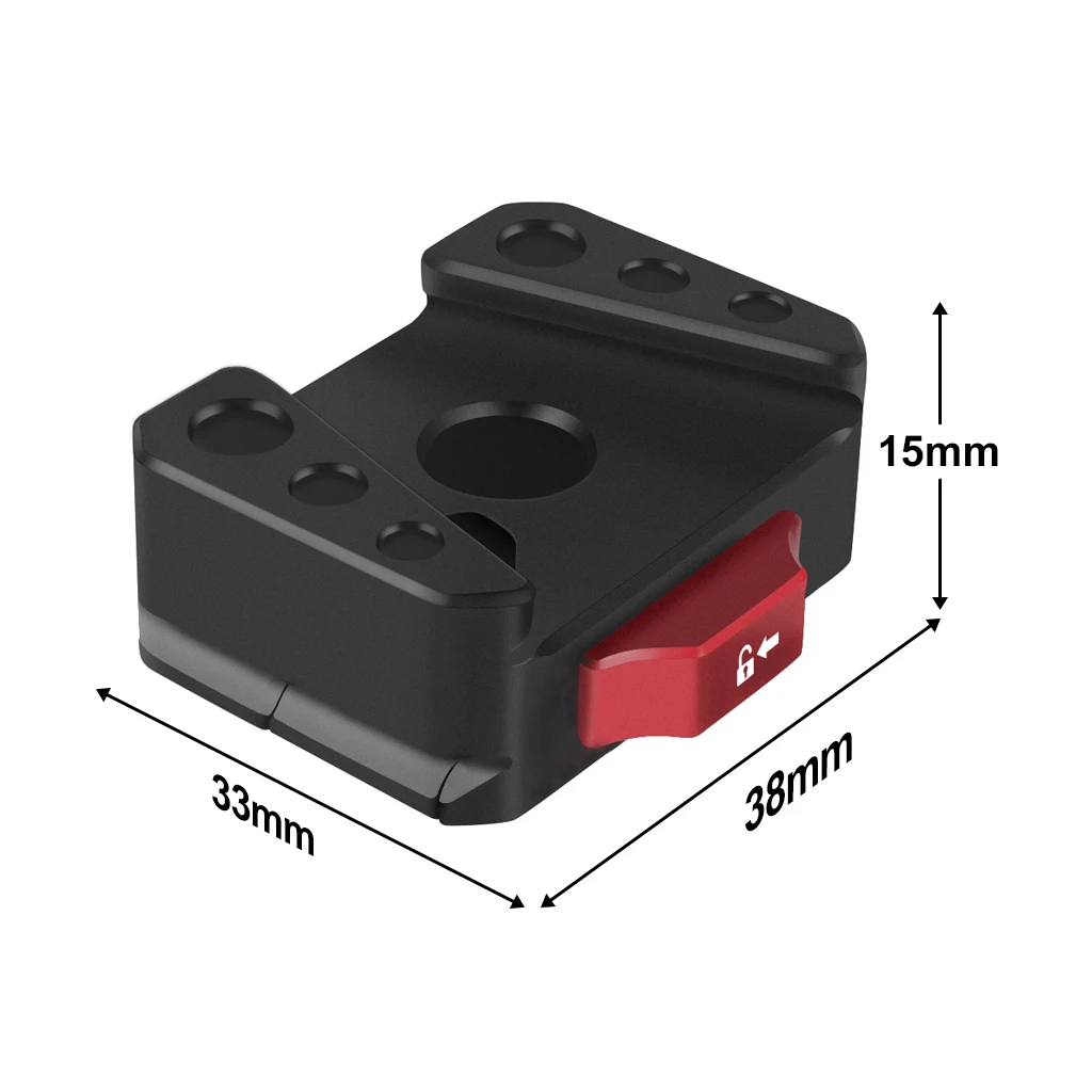 Quick Release Mount Plate Board Anti-shake Clamp V Port for GoPro13 Insta360 DJI