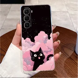 Clear Luxury Cute Love Rabbit Soft Silicone Phone Case - Fun and Stylish Protector for Infinix Hot 60 (TPU - TPU126)