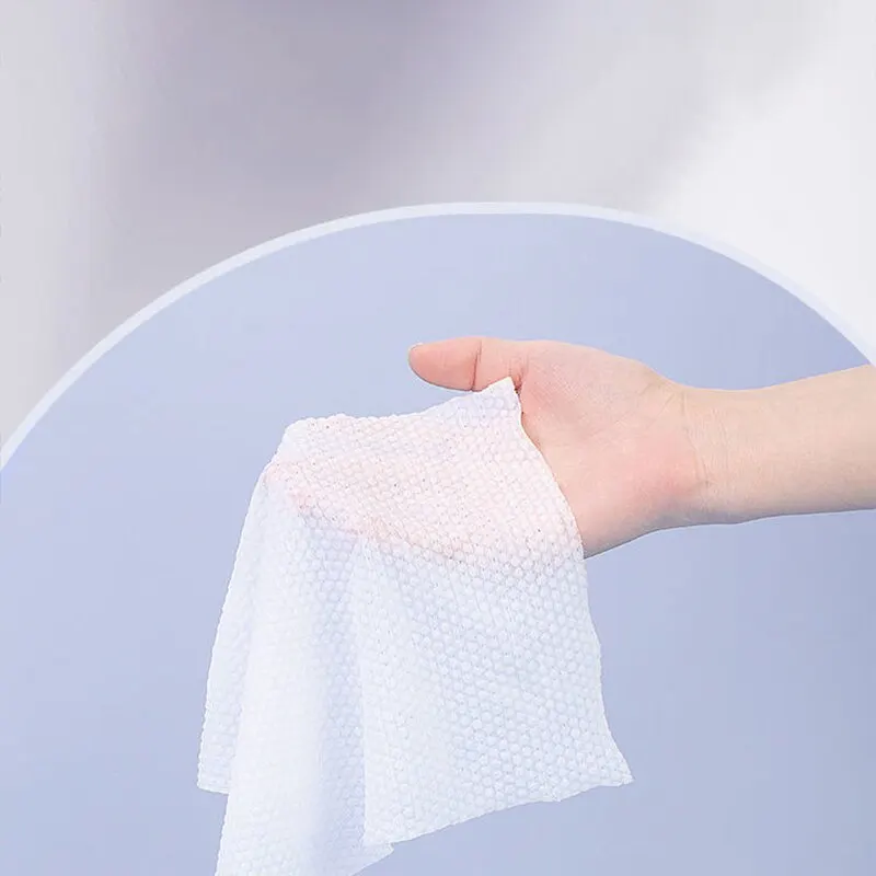 Disposable Soft Face Towel Thickened Cotton Wet and Dry Makeup Wipes Household Cleansing Clean Makeup Remover Cotton 1 Roll cotton face wipes