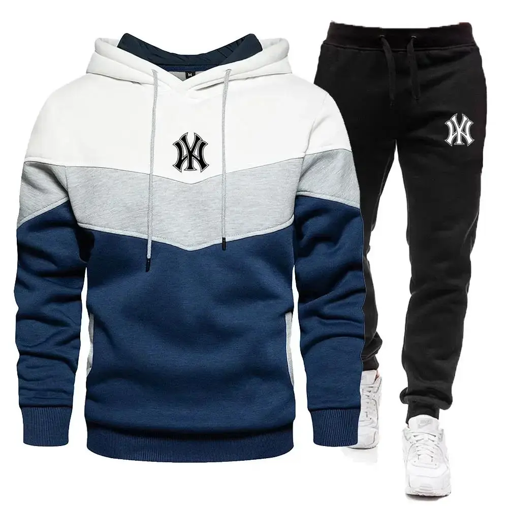 Tracksuit Set Sports Set Men's 2 Pieces Spring Autumn Zipper Hoodie Pants