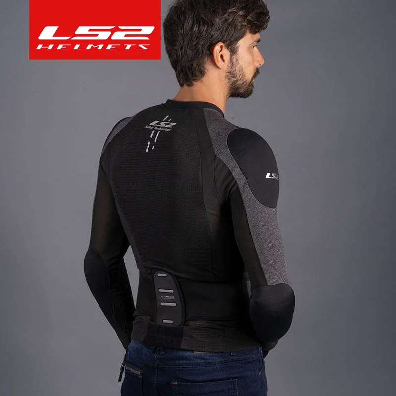 LS2 MJ141 armor motorcycle racing riding wear Spring summer men's and women's soft armor CE fall protection motorcycle jacket motocross gear set motorcycle knee brace motorcycle protector