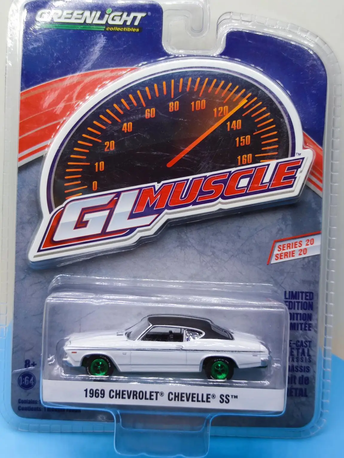 

1: 64 1969 Chevrolet CHEVELLE SS Green Edition Diecast Metal Alloy Model Car Toys For Gift Collection