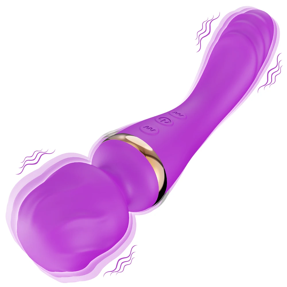 Vibrator Wand Dildos Sex Toys for Woman Dual Motor Clit G-Spot Clitoris Stimulator for Couple