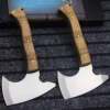 German d2 steel all Tang multi-purpose outdoor axe, jungle survival hatchet, EDC tool hand axe 3