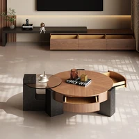 Tables basses Vintage du milieu du siècle Wabi Sabi Designer Wabi Sabi Table basse tendance Premium élégant Mesinha meubles de salon 5