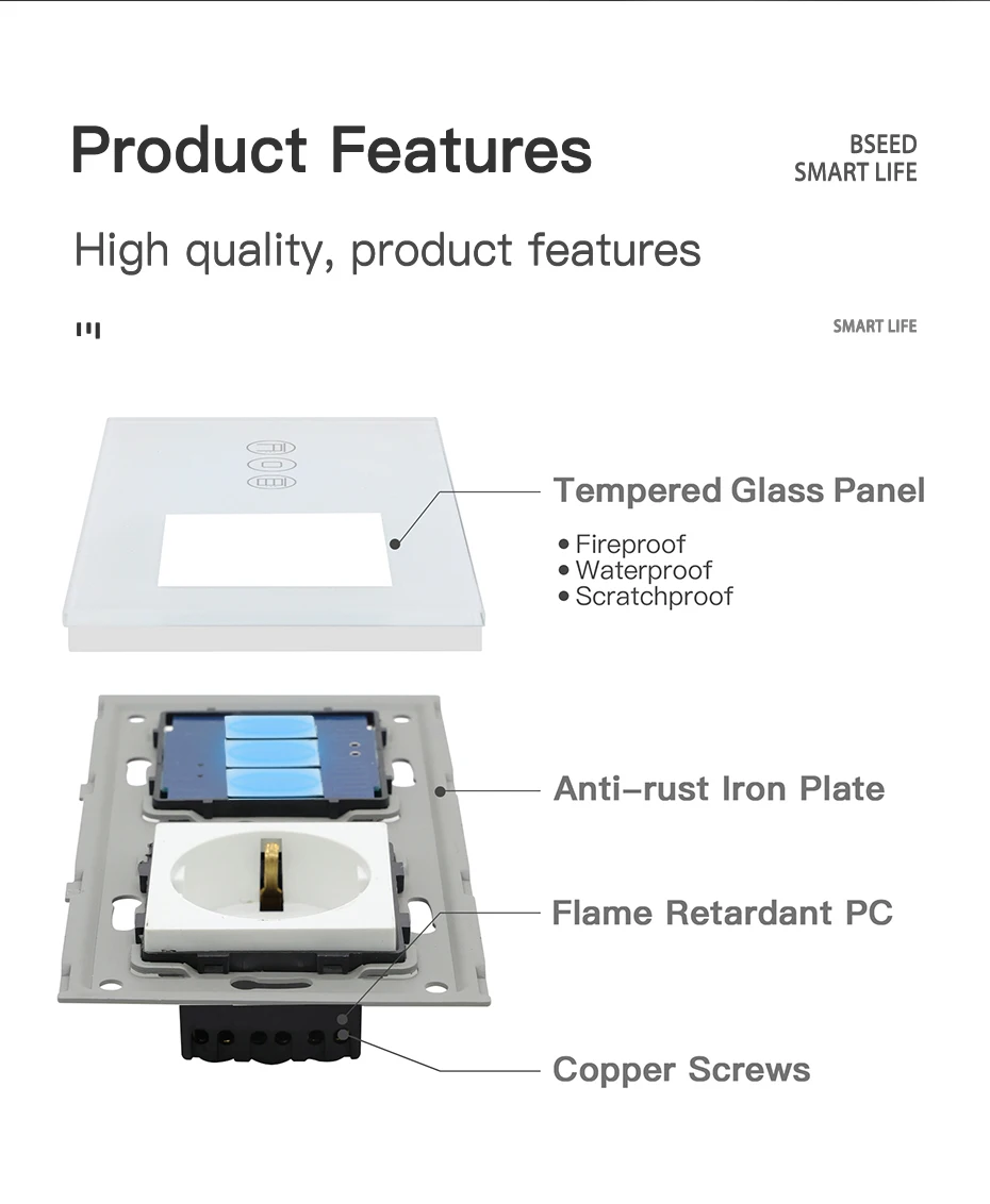 interruptores e acessórios para interruptores
