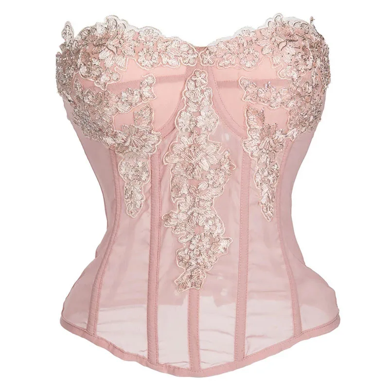 Waist Corset Corset Bustier Top Lace Corset Lace Lingerie Set Women Gothic Chiffon Lace Corsets and Bustiers