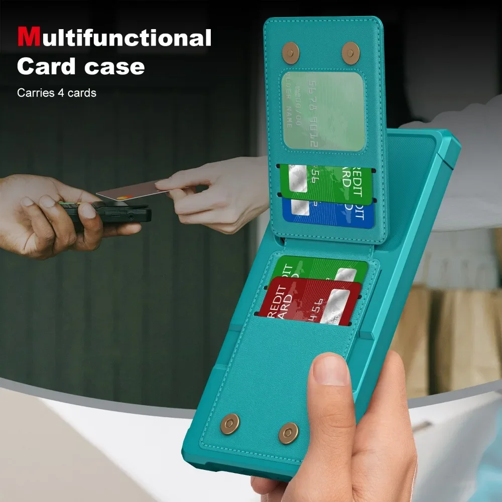Mit Kartenhalter Handyhülle für Samsung Galaxy S25 S23 S21 FE S24 S22 S20 Plus Note 20Ultra A55 A35 A15 A54 A34 A05 A05S Cover – Detail 36