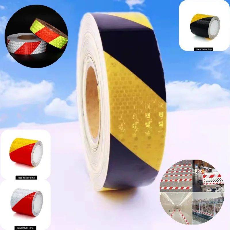 Безопасная светоотражающая лента для безопасности, клейкая лента для безопасности, клейкая лента, 5 см