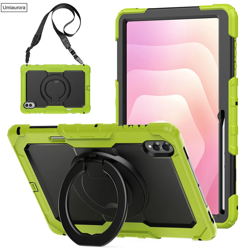 Enhanced Full Body Rugged Tablet Case with Pull Ring Stand and Shockproof Protection