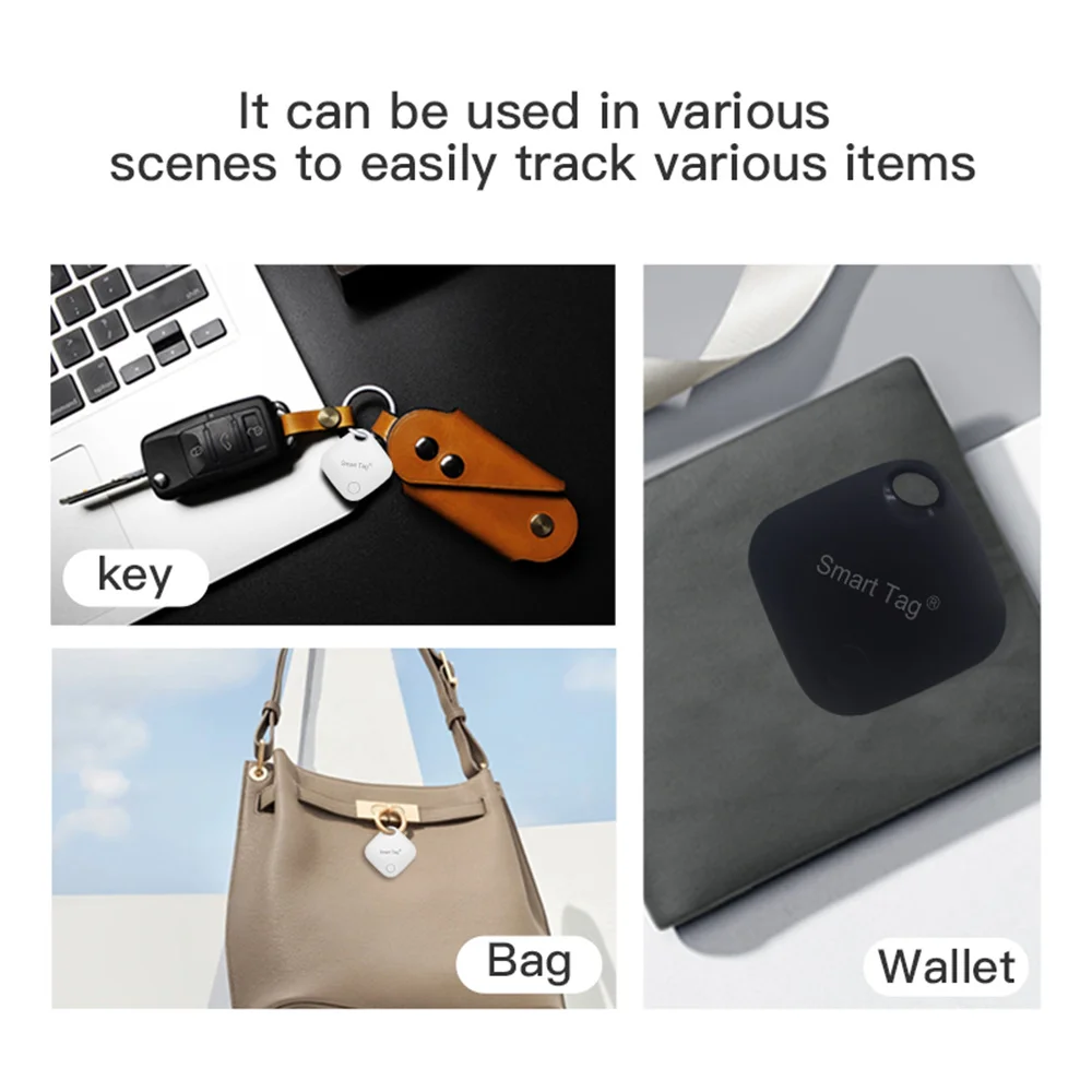 Xiaomi Mini Smart Tag Bluetooth Wireless Tracker Key Wallet Luggage Bag Pet Finder Two-way Anti Lost Alarm GPS Location Record