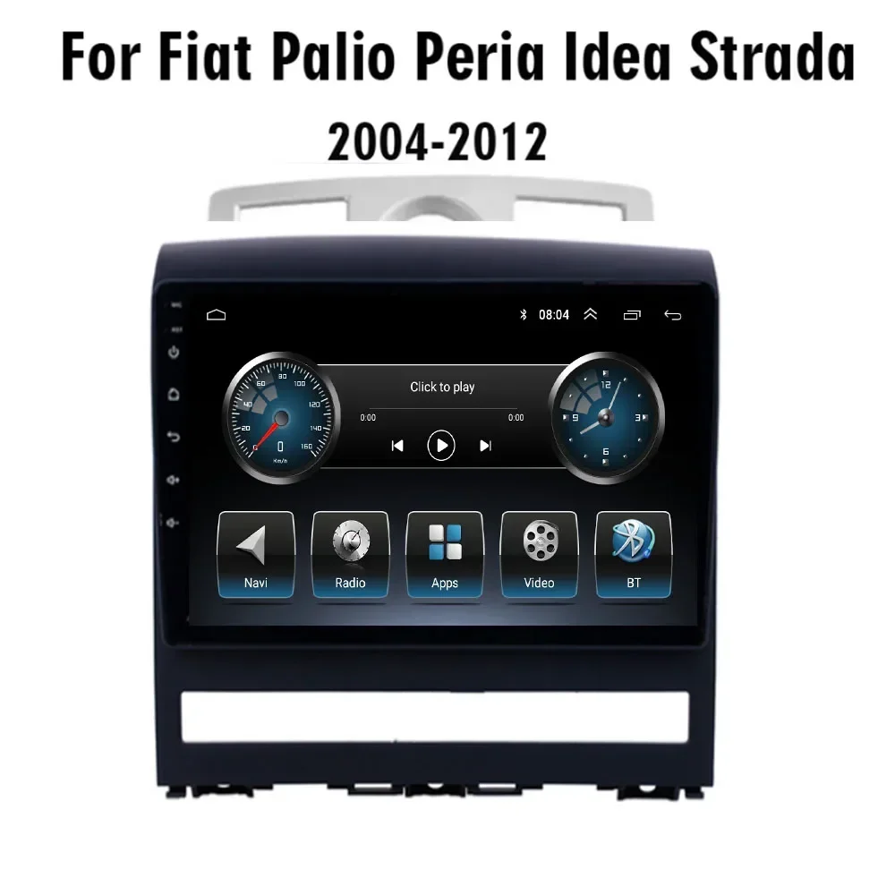 Autoradio Gps Android 13 Lettore Video Multimediale Audio Stereo Automatico Per Fiat Strada Idea 2012 + Fotocamera Carplay No Dvd