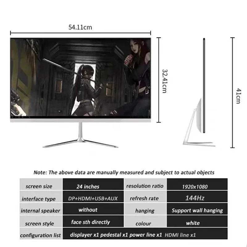 24 ġ 1920*1080 IPS 144HZ 1MS LCD ǻ  ,  ġŲ IPS ȭ