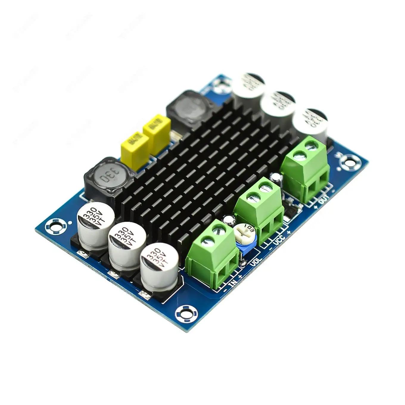Denash Audio Pre-Amplifier Module, XH2.54 3P Socket Preamp Stereo Amplifier Tone Board, 3 Channels High-pitched/Bass Signal Adjustment Denash Audio Pre-Amplifier Module, XH2.54 3P Socket Preamp Stereo Amplifier Tone Board, 3 Channels High-pitched/Bass Signal Adjustment