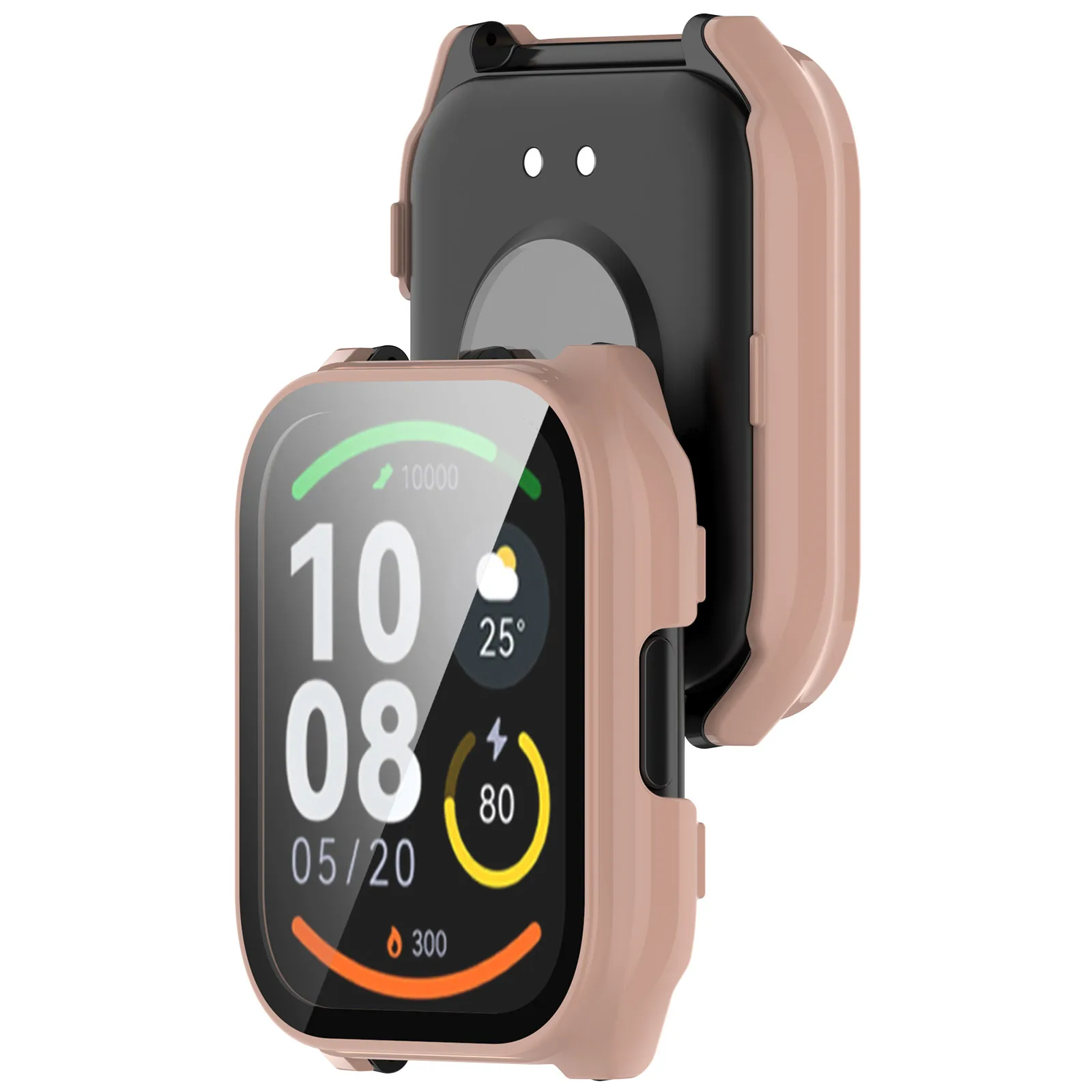 For Haylou Watch 2 Pro (LS02 Pro) 2-in-1 Protective Case With Screen Tempered Glass Protector Watch Protection Cover With Film