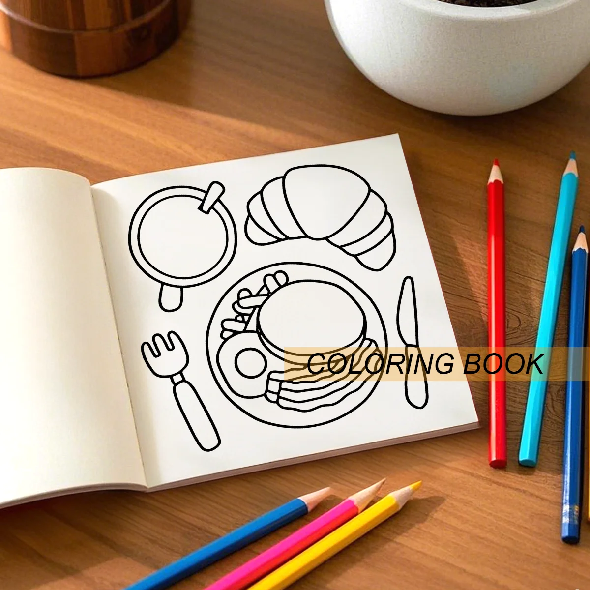 BOLD & EASY CUTE STUFF Coloring Book for Adults Cartoon Designs Fashion Style Simple Stress Relief Graffiti Painting Drawing 3