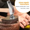 1Pcs Cobbler Shoe Repair Hammer Wood Handle Leather Work Shoemaking Repairing Remmending Shoe Tool 5