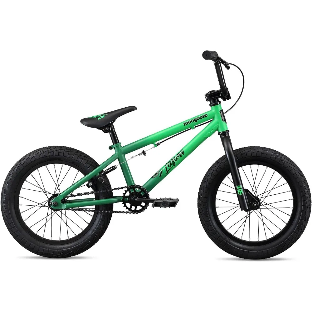 

Mongoose Legion Kids Freestyle Sidewalk BMX Bike, Beginner Riders, 16-20-inch Wheels, Hi-Ten Steel Frame