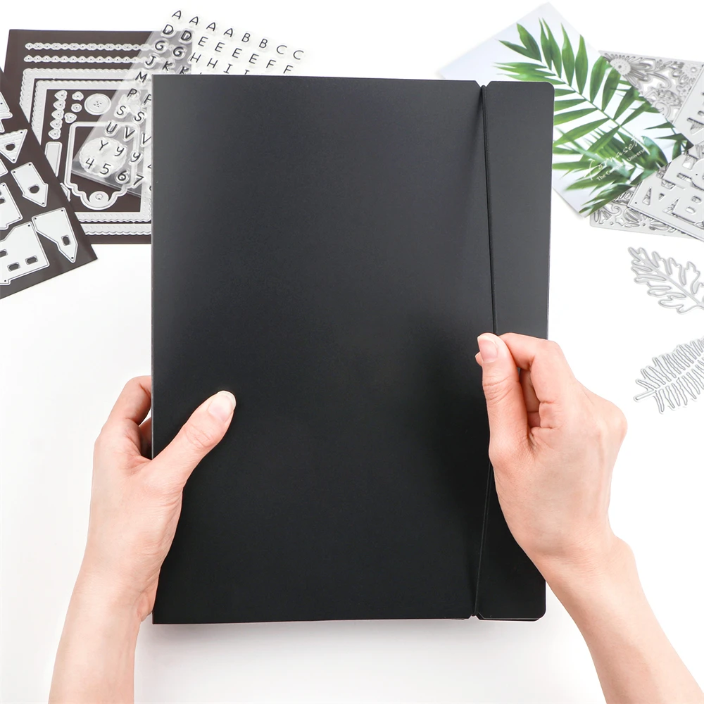 Large Sticker Photo Storage Album 20 Pages 4 Pockets Booklet Storage Book Organizer Folder for Stamp Dies Sticker Collection