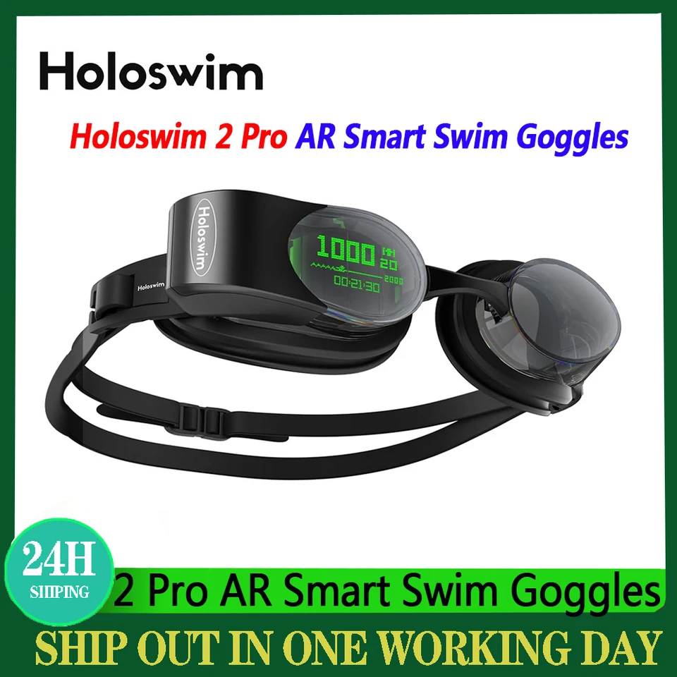 HOLOSWIM2 AR スマートゴーグル 美品 Holoswim 2 pro-インテリジェントフィットネスゴーグル,水泳用防
