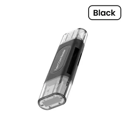 Versatile 4 - in - 1 USB Type C Card Reader Adapter (Black)