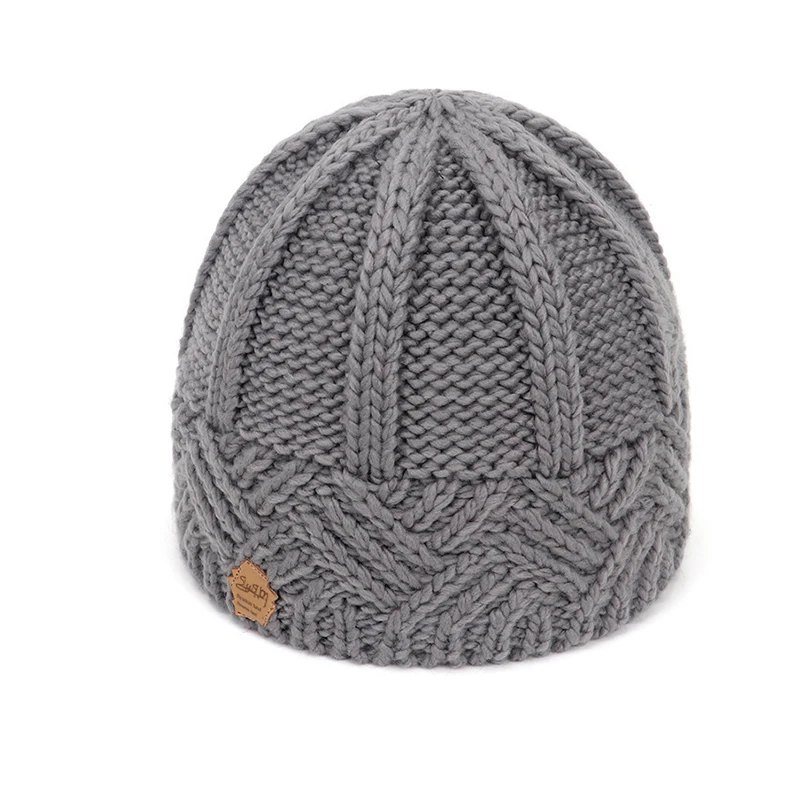 Neue europäische und amerikanische Retro-Strickmützen für Männer und Frauen, warme und bequeme Strickmützen für Herbst und Winter. – Detail 6