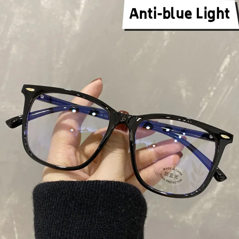 

Fashion Anti Blue Light Plain Glasses Computer Clear Lens Eyewear Women Men Optical Spectacle Eyeglasses Decoration Eyewear