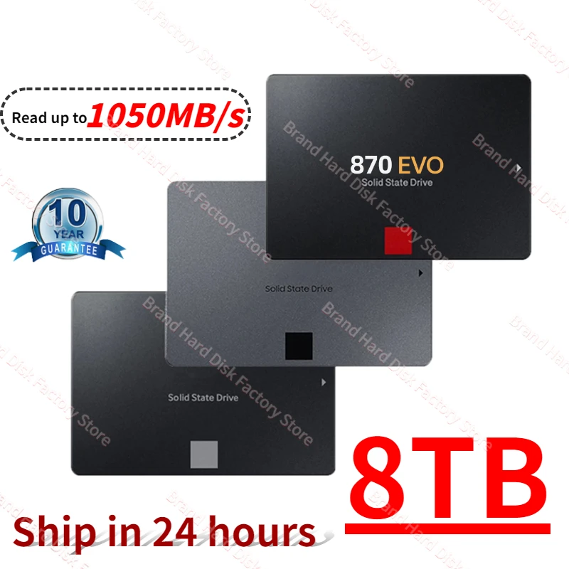 

Original Brand SSD 8TB 870 EVO 4TB Internal Solid State Disk 1T 2T HDD Hard Drive 860 PRO SATAIII 2.5 for Laptop HDD Computer