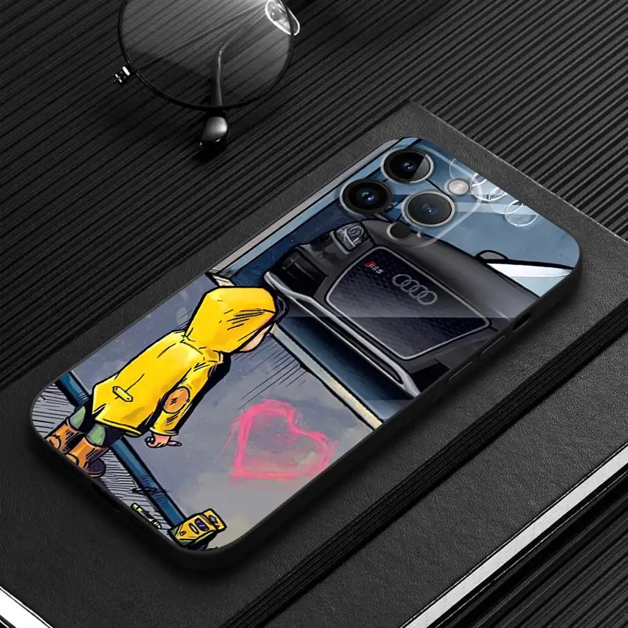 Children Watching Cars Art Phone Case - Soft Coque