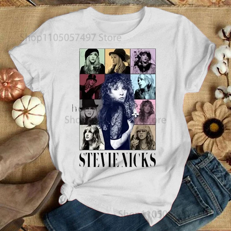 Don't Be A Lady Be A Legend Stevie Nicks Baumwoll-T-Shirt Stevi Shirt Fan-Geschenke Stilvoller Vintage-Druck Unisex Hochwertiges T-Shirt – Detail 11
