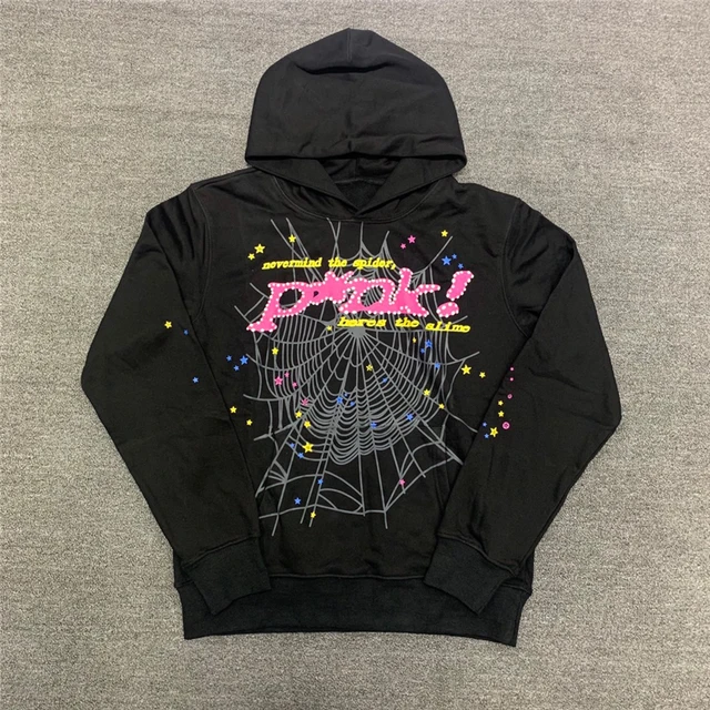 Pink Logo Puff Print Web Young Thug Spider Hoodie Men Women Hip-Hop 555555  Sweatshirts Heavy Fabric Pullovers _ - AliExpress Mobile