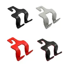  Car Seat Hanger Hook Auto Seat Headrest Hook Car Back Seat Storage Hook Organizer PU Leather Rear Seat Holder For Purse Coats 