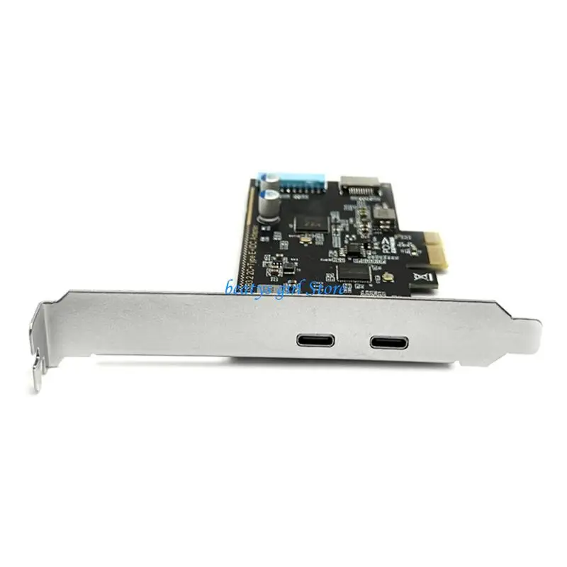 C7AB 하드 드라이브 및 디스플레이용 이중 USB 3.2 Gen1 Type C 컴퓨터 확장 카드