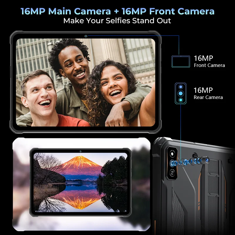 HOTWAV R7 Rugged Tablet HD+ Display Android 13 15600mAh