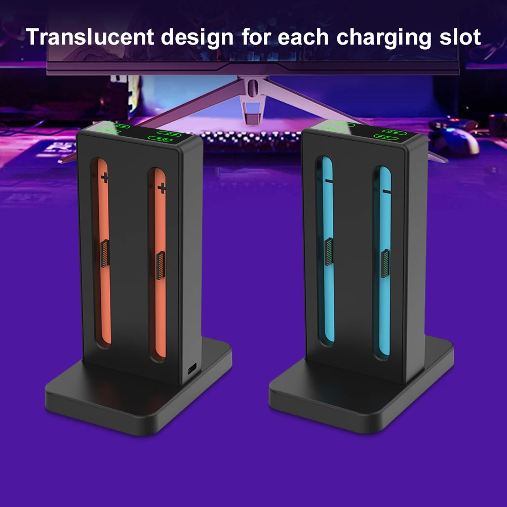 Magnetic Controller Charger Stand Station 4 in 1 Magnetic Charger Station for Nintendo Switch2 Accessories