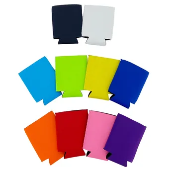 Cooler Sleeves Bulk Sublimation Insulated Foam for Beer Collapsible Plain Drink Holder Cold Soda Insulator, 12oz Regular