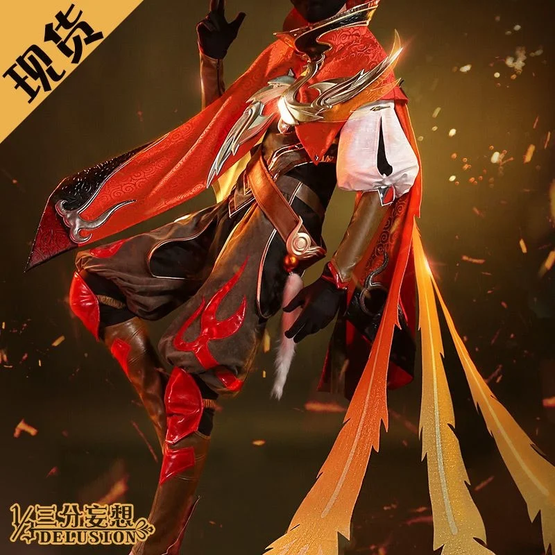 

Triple delusion King of Glory Cos suit Zhuque Zhi Bai Li Shou Yue Cosplay suit C suit Men's clothing