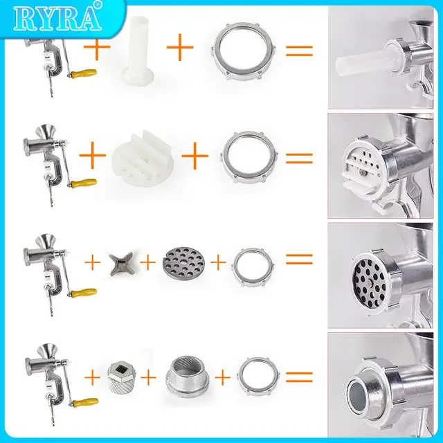 Alumínium Ötvözet Kézi Rotációs Zsíros Húsdaráló Fecskendő Kolbász Gép Konyha Házi Töltőgép Otthon