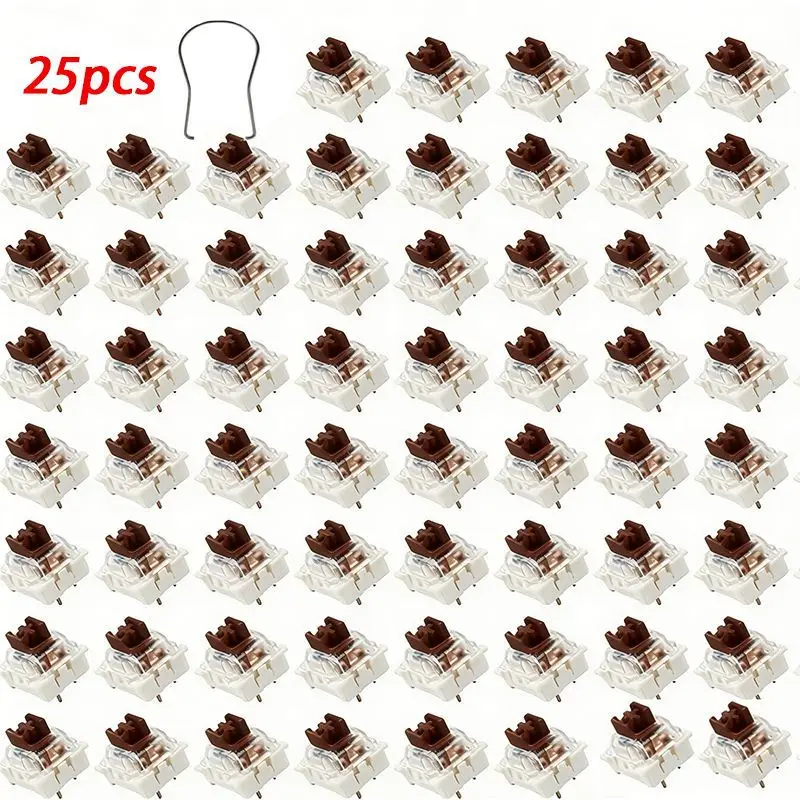 ITLY25/70pcs 포장 용접 핫 플러그 ??유니버설 3레그 샤프트 블랙 블랙티 그린 샤프트 무소음 방진 레드 샤프트