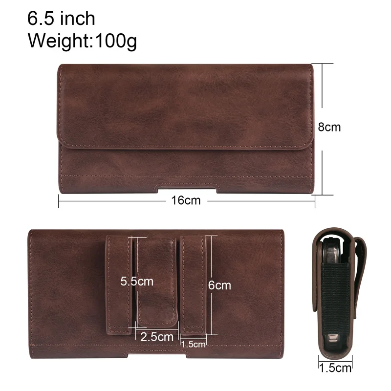 Universal Horizontal Rubber Band Cell Phone Belt Pouch