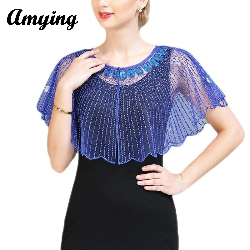 

Lady Short Shawl Summer Goddess Clothin Women Mesh Fabric See-through Tops Thin Style Small Camisole Costume Accessories